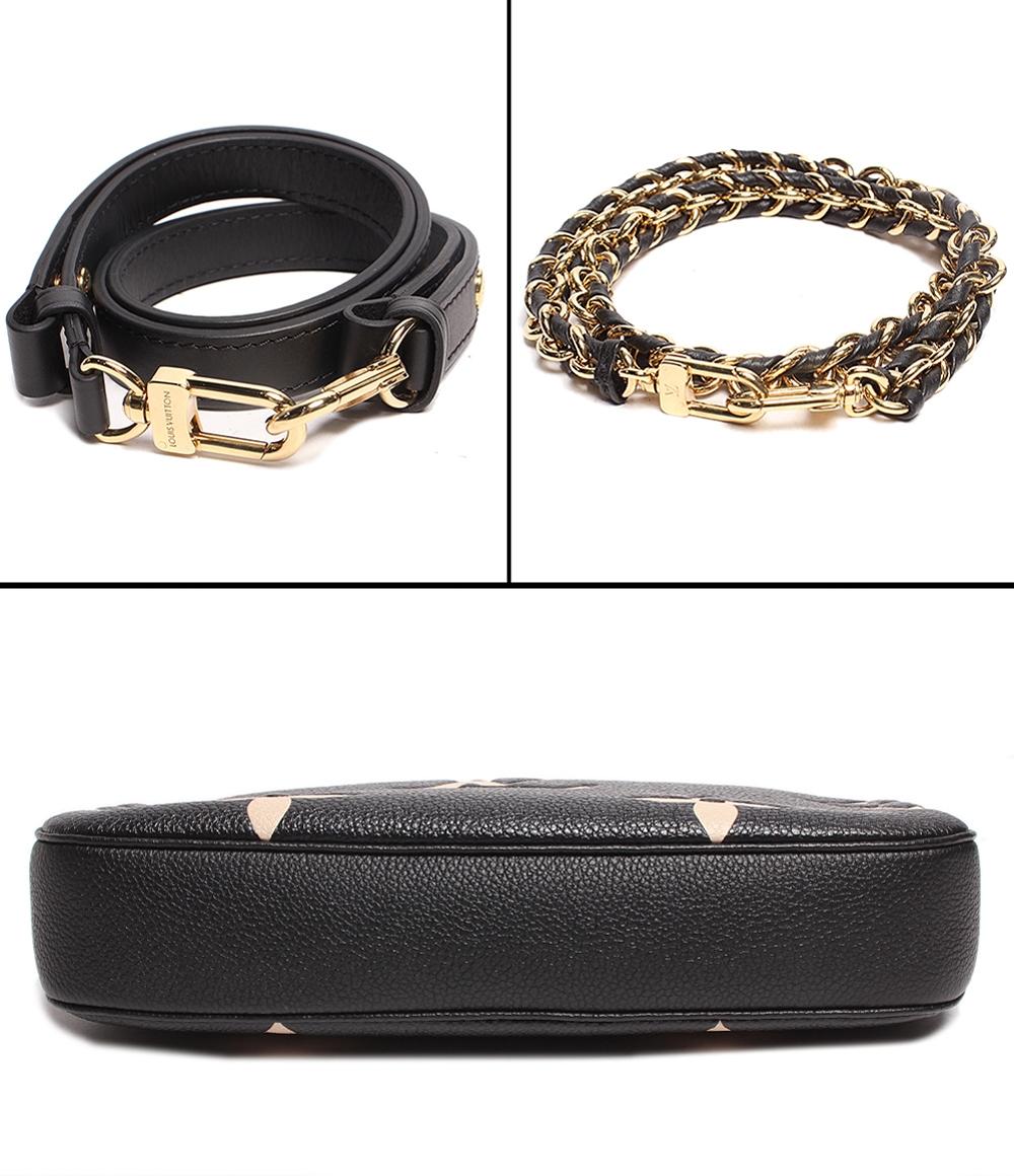 美品 LOUIS VUITTON ショルダーバッグ クロスボディバッグ ゴールド金具 ミュルティ ポシェット アクセソワール モノグラム アンプラント M45777