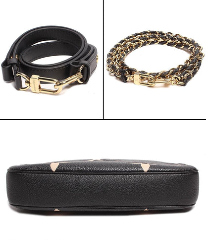 美品 LOUIS VUITTON ショルダーバッグ クロスボディバッグ ゴールド金具 ミュルティ ポシェット アクセソワール モノグラム アンプラント M45777