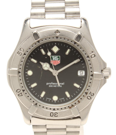 TAG HEUER 腕時計 プロフェッショナル2000 クオーツ ブラック 962.006 メンズ タグホイヤー