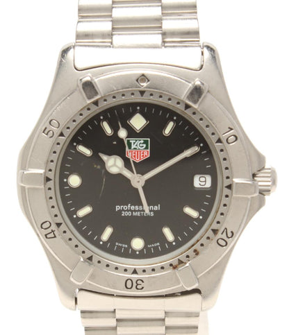 TAG HEUER 腕時計 プロフェッショナル2000 クオーツ ブラック 962.006 メンズ タグホイヤー
