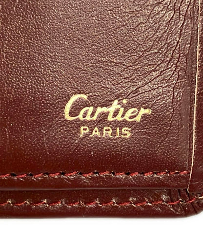 Cartier 二つ折り札入れ財布 マストドゥカルティエ メンズ カルティエ