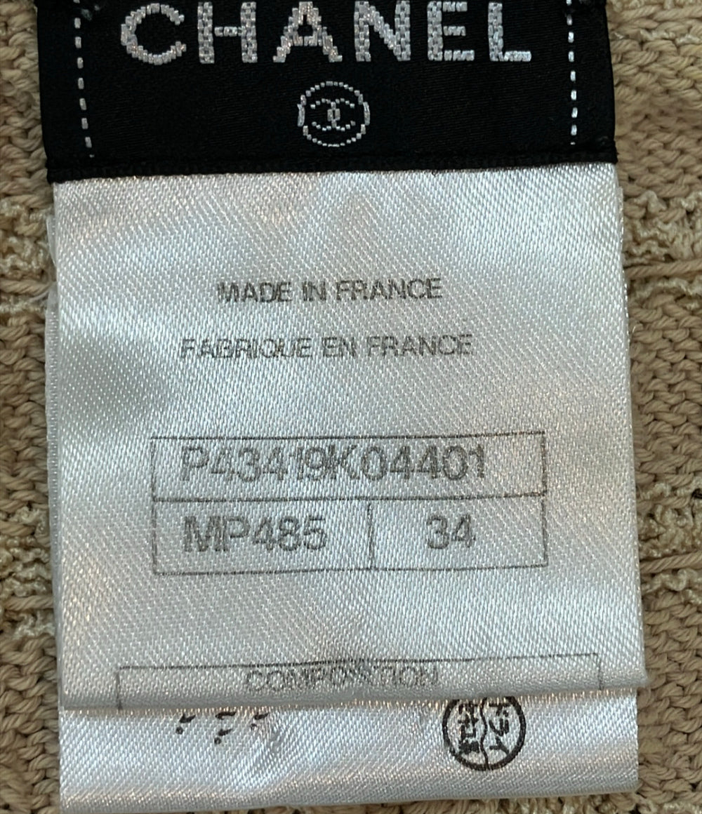 CHANEL ニットワンピース ココボタン P43419 レディース SIZE 34 (S