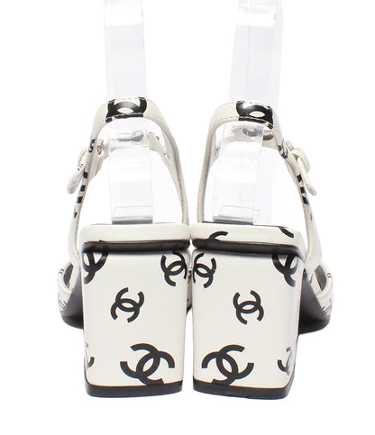 CHANEL サンダル ココマーク 総柄 レディース SIZE 35C シャネル