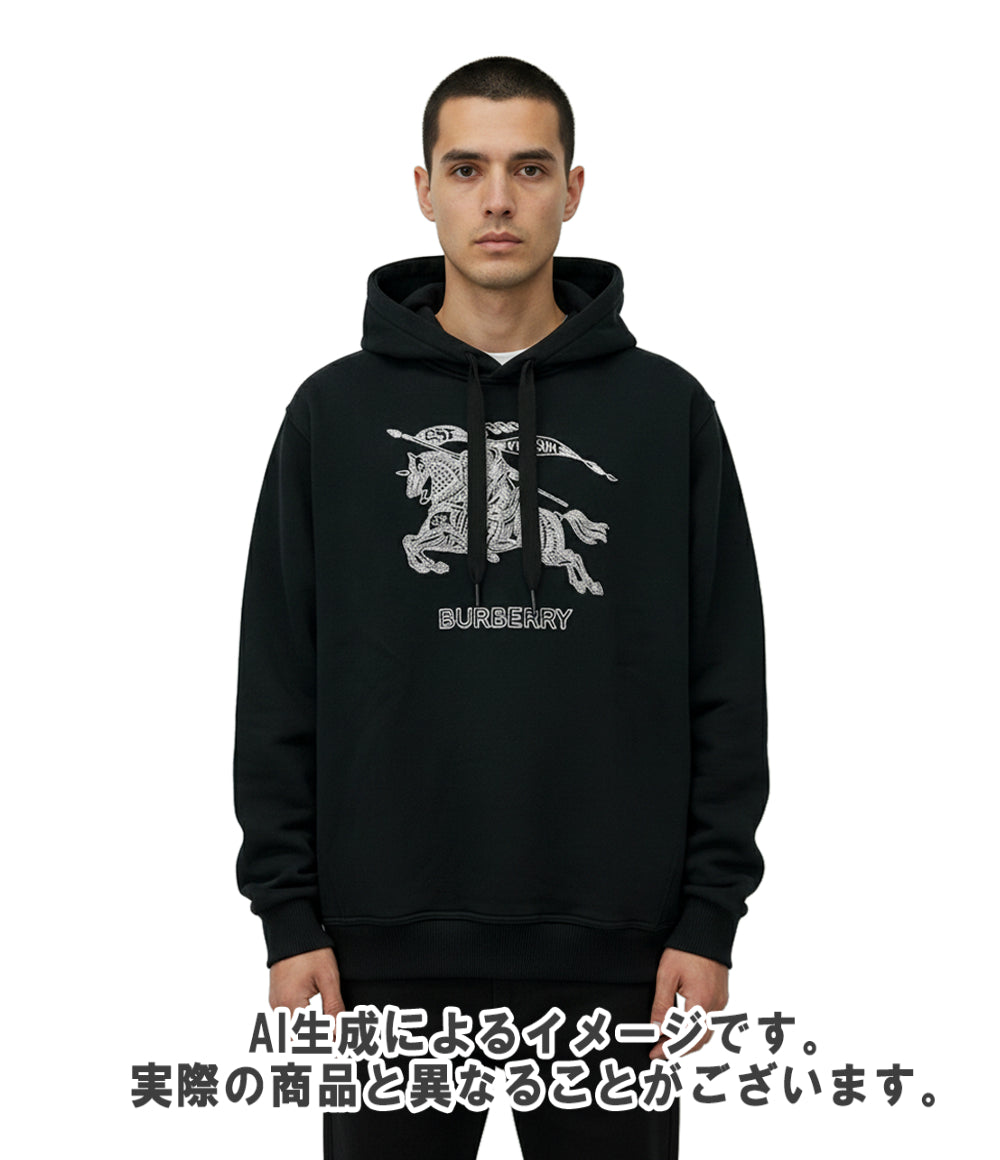 BURBERRY パーカー 長袖 23AW ドレイクロゴ 刺繍 箱付き DRAKE HOODIE 8072776 メンズ SIZE XXL バーバリー