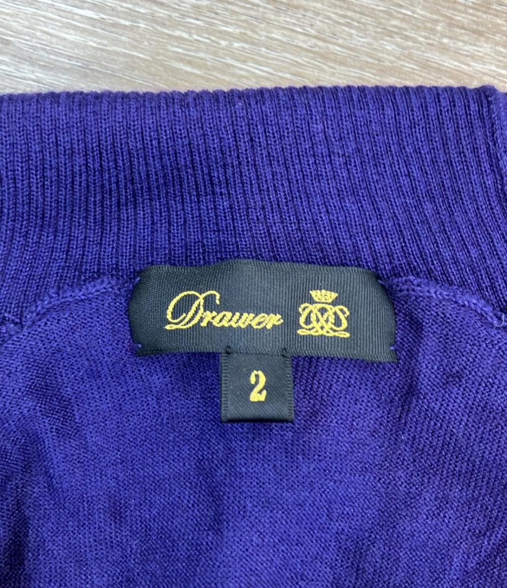 Drawer 長袖ニット 18G カシミヤシルクリブタートルニット 6513-106  