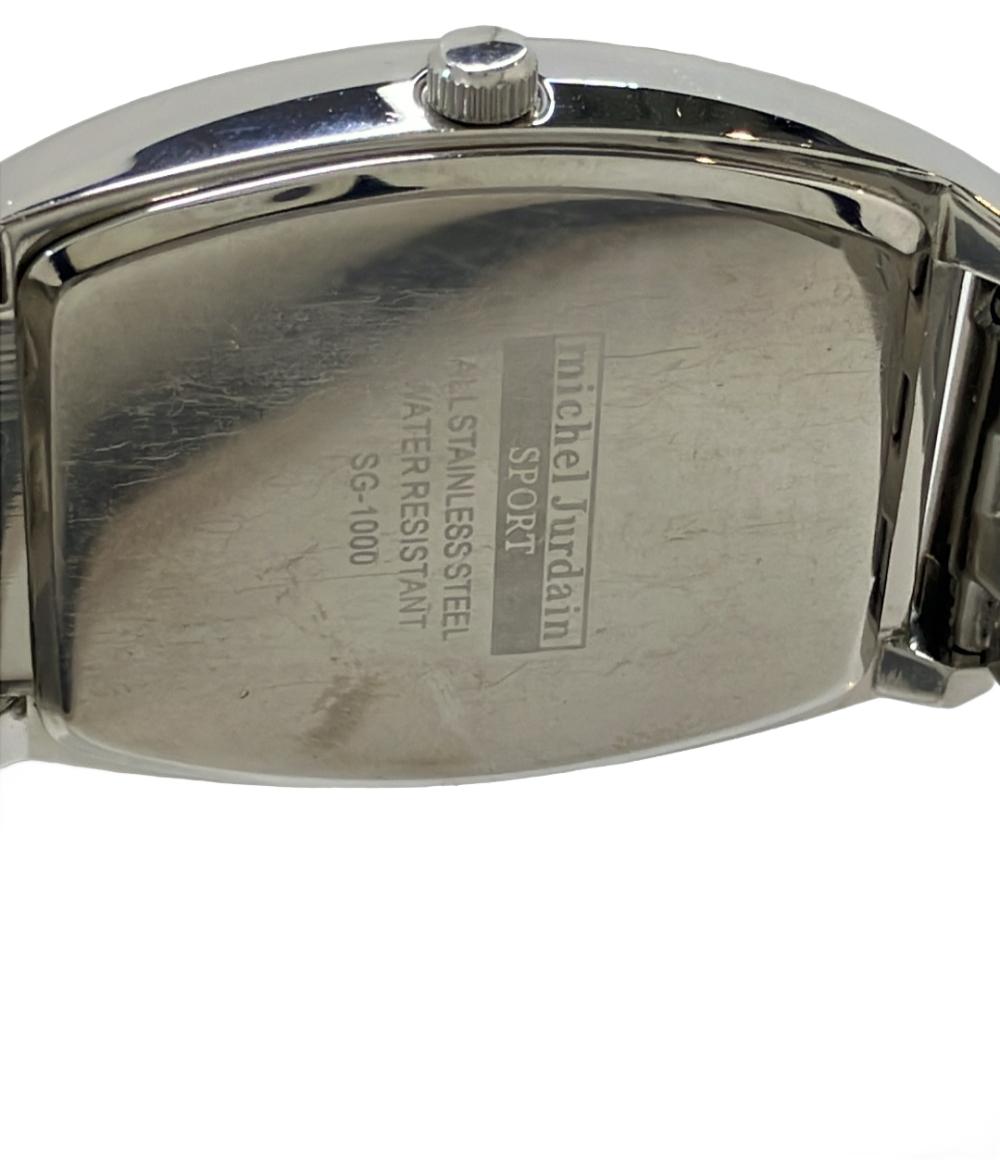 MICHEL JURDAIN 腕時計 クオーツ ブラック SG-1000 メンズ ミッシェル・ジョルダン