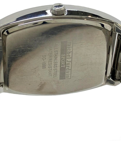 MICHEL JURDAIN 腕時計 クオーツ ブラック SG-1000 メンズ ミッシェル・ジョルダン