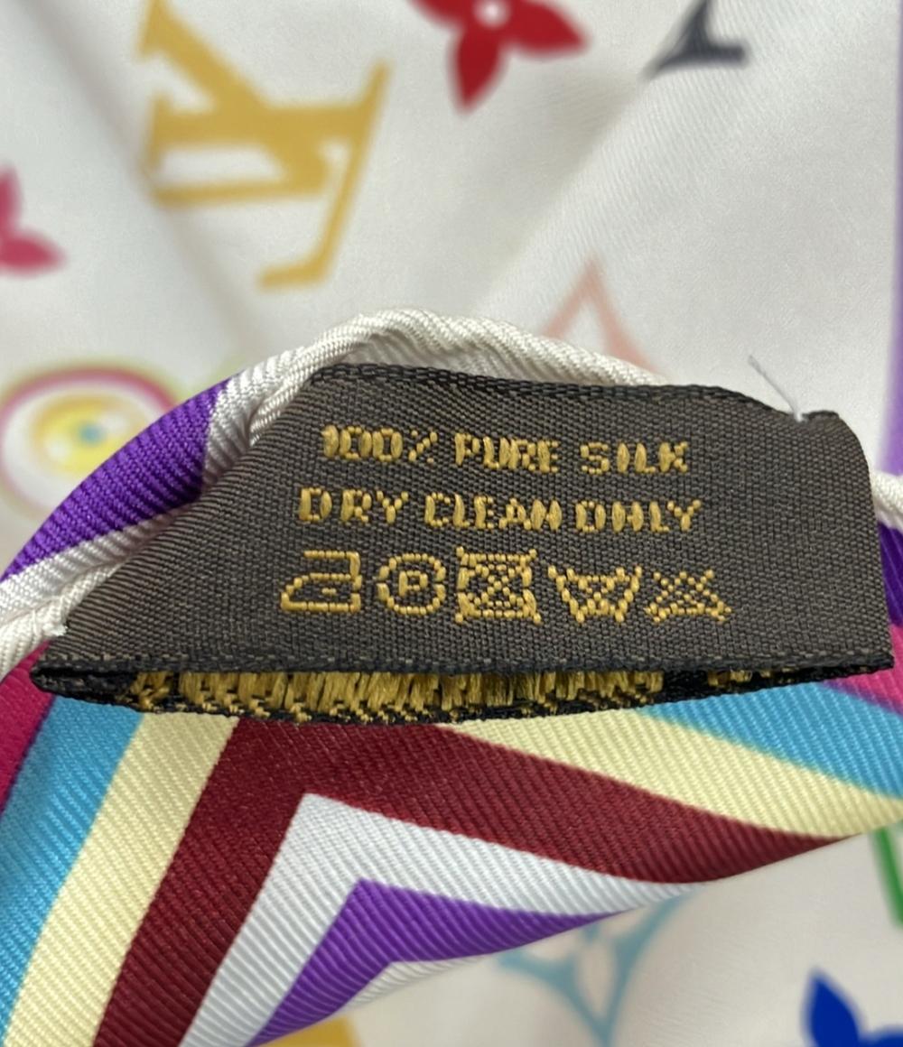 LOUIS VUITTON MURAKAMI TAKASHI スカーフ シルク 100% モノグラム