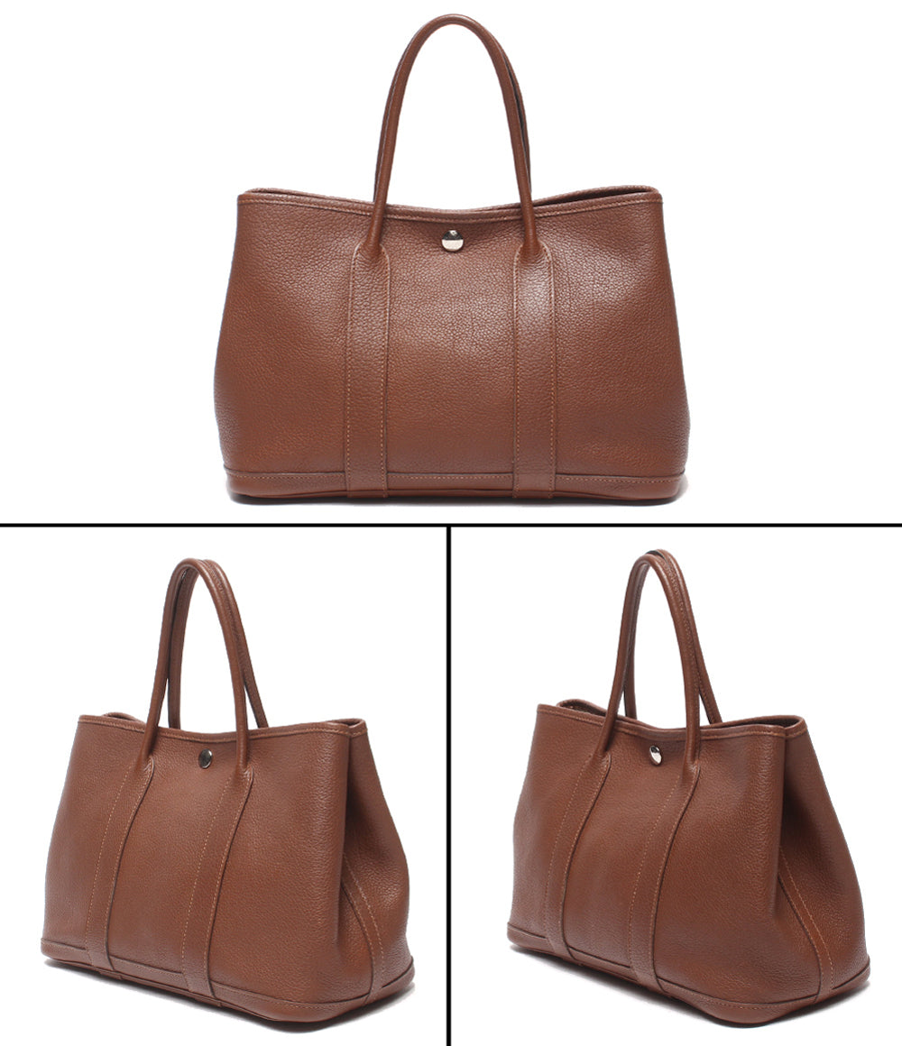 HERMES ハンドバッグ □P刻印 シルバー金具 ガーデンパーティTPM レディース エルメス