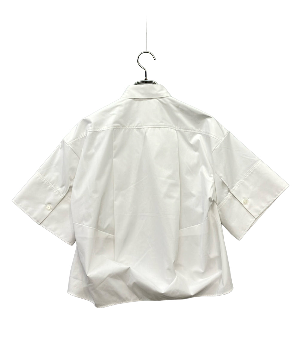 美品 ENFOLD 半袖シャツ 300GA730-0160 レディース SIZE 38 (M) エンフォルド