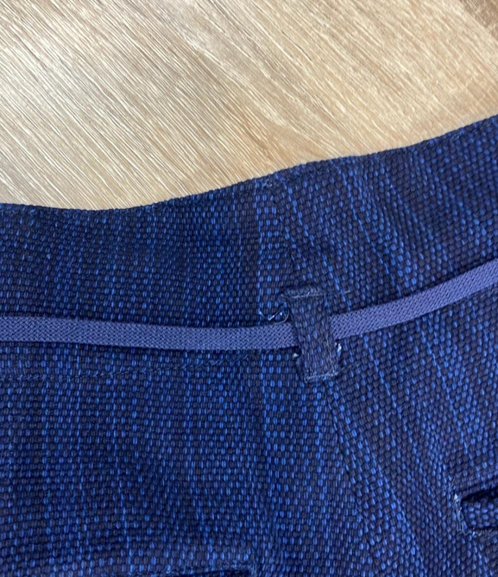 クオン ハーフパンツ Aizome Sashiko 3/4 Hakama Trousers 145PT033700 メンズ SIZE Large (L) KUON