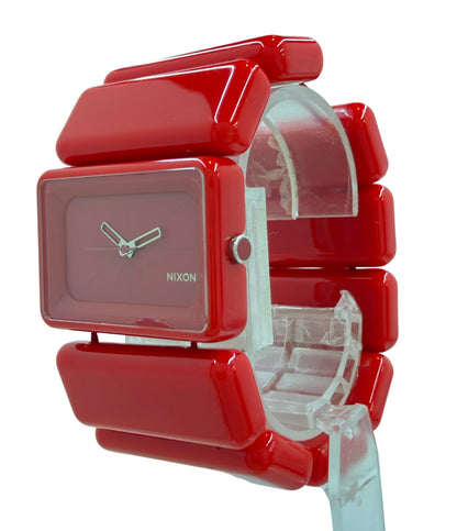 NIXON 腕時計 クオーツ レッド メンズ ニクソン