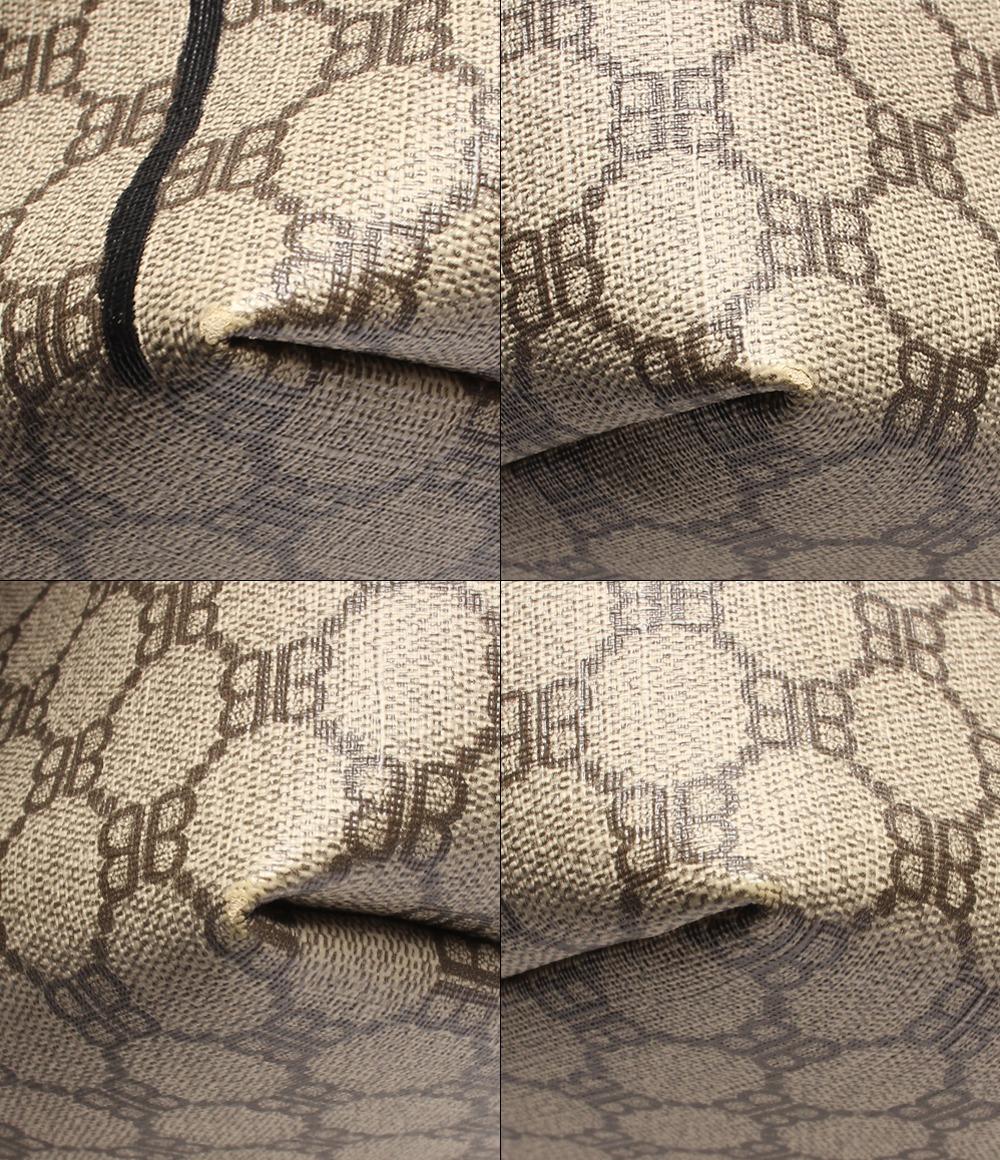 バレンシアガ トートバッグ ゴールド金具 ダブルBロゴ ザ ハッカー グラフィティ L トートバッグ 500個限定 GUCCI HACKER PROJECT 680125 210