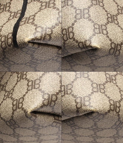 バレンシアガ トートバッグ ゴールド金具 ダブルBロゴ ザ ハッカー グラフィティ L トートバッグ 500個限定 GUCCI HACKER PROJECT 680125 210