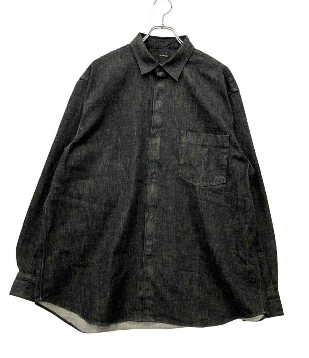 COMOLI 長袖シャツ デニム A03-02002 メンズ SIZE 3 (L) コモリ