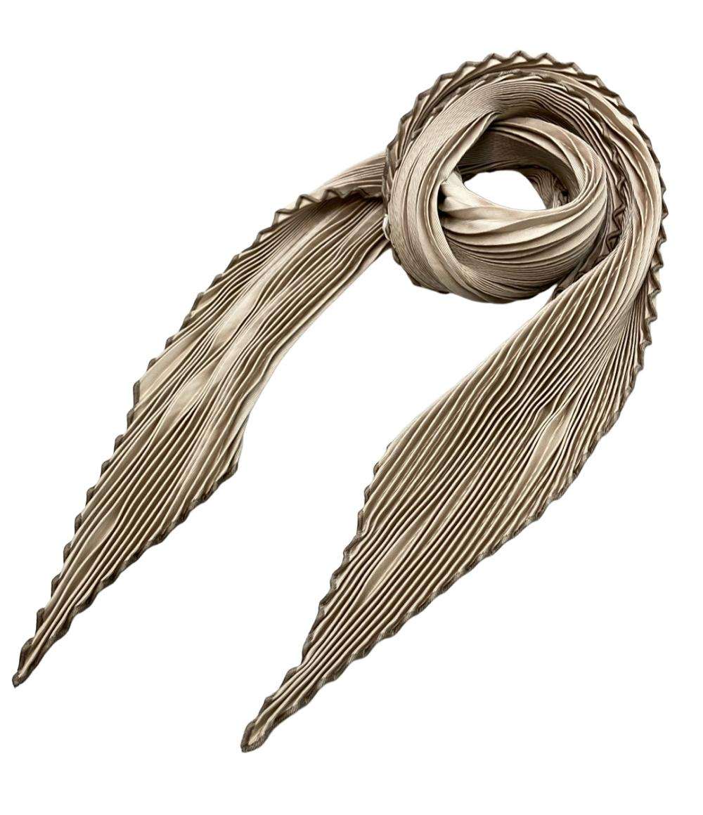 美品 HERMES スカーフ シルク100% カレ70 プリーツ レディース エルメス