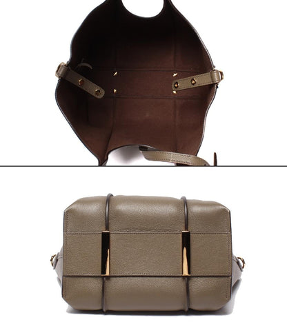 美品 TOD’S ハンドバッグ ショルダーバッグ Tタイムレス レザー ショッピングバッグ ミニ レディース トッズ