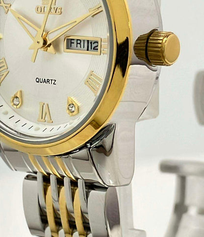 オレブス 腕時計 クオーツ シルバー 5008L レディース OLEVS