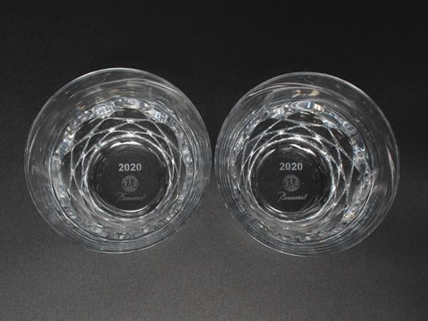 美品 Baccarat イヤータンブラー グラス 2点セット ペア 2020 ブラーヴァ バカラ