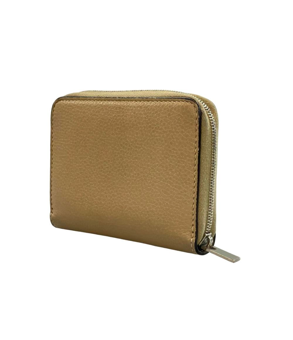 CELINE セリーヌ コンパクト レザー ケース 小銭入れ 財布 ラウンドファスナー レッド CELINE（セリーヌ） 格子柄 チェック 小銭入れ ラウンドファスナー