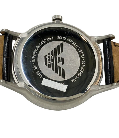 Emporio Armani 腕時計 クオーツ ブラウン AR-2413 メンズ エンポリオ・アルマーニ