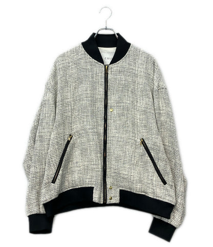 美品 CULLNI ブッチャー ツイード MA-1 ジャケット メンズ レディース SIZE 2 クルニ