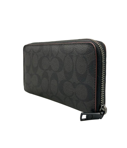 COACH ラウンドファスナー長財布 シグネチャー メンズ レディース コーチ