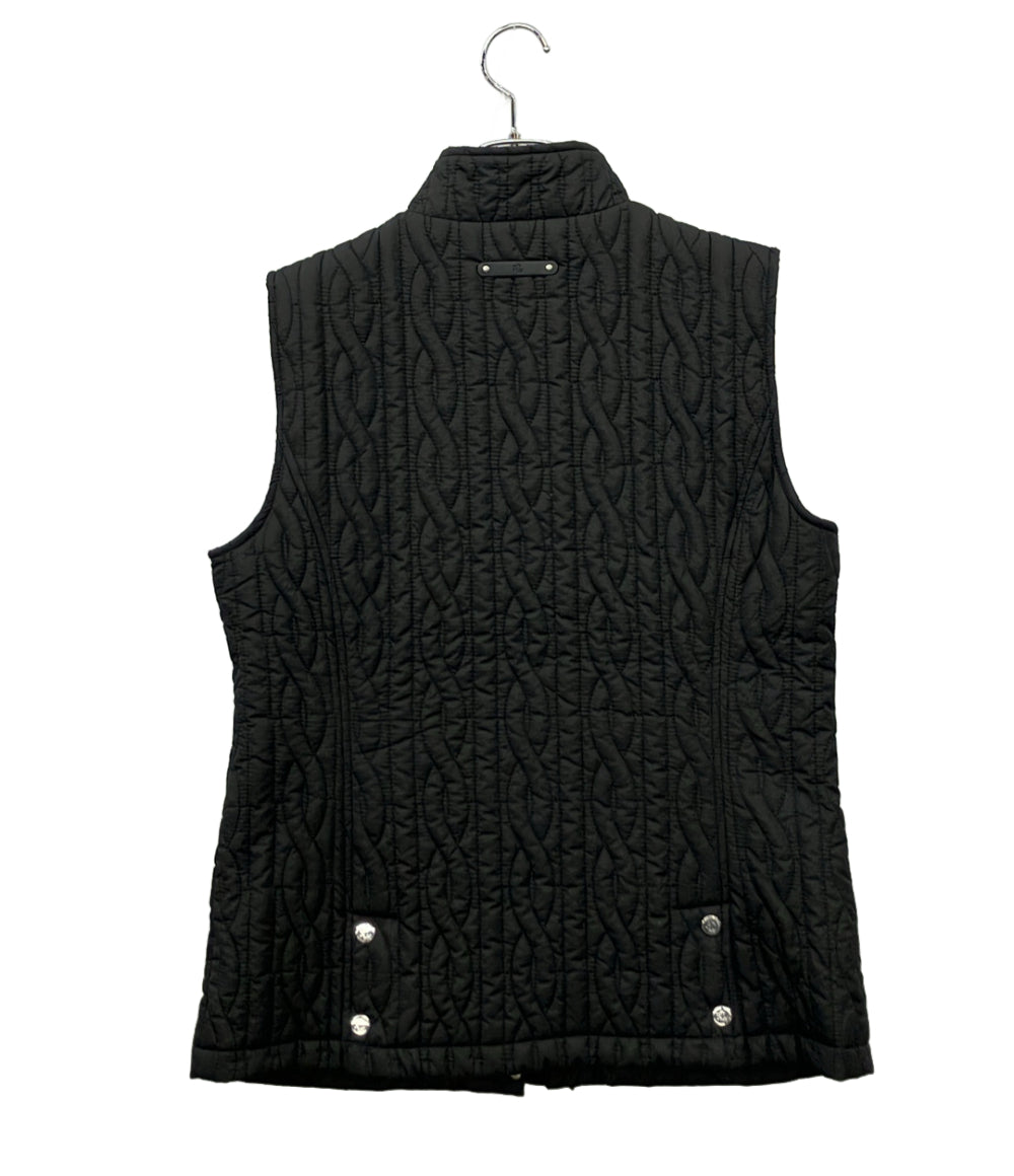 美品 LAUREN RALPH LAUREN ケーブルキルティング ハイネックベスト WMLROTWS2820290 レディース SIZE M ローレンラルフローレン