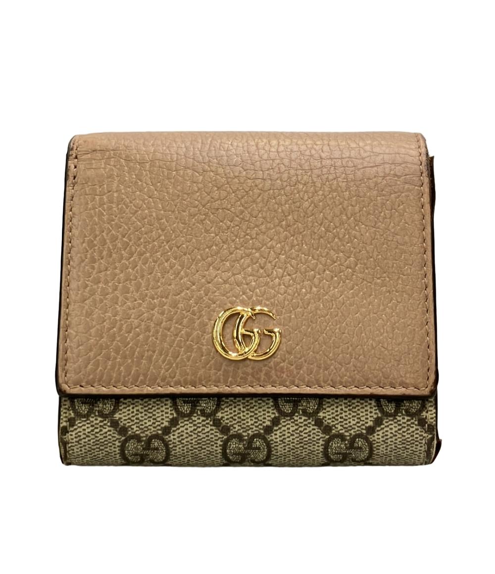 グッチ 長財布 GGマーモント 456116 496085 レディース GUCCI グッチ 長財布 GGマーモント 456116 496085 レディース GUCCI 中古