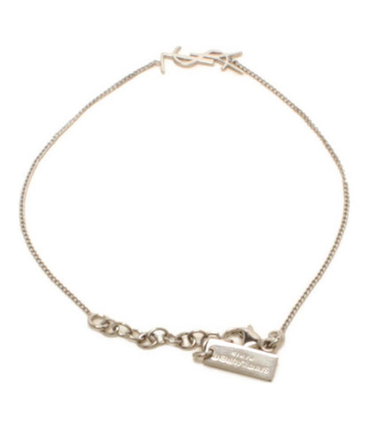 美品 YVES SAINT LAURENT ブレスレット カサンドラ YSLロゴ レディース イヴ・サンローラン