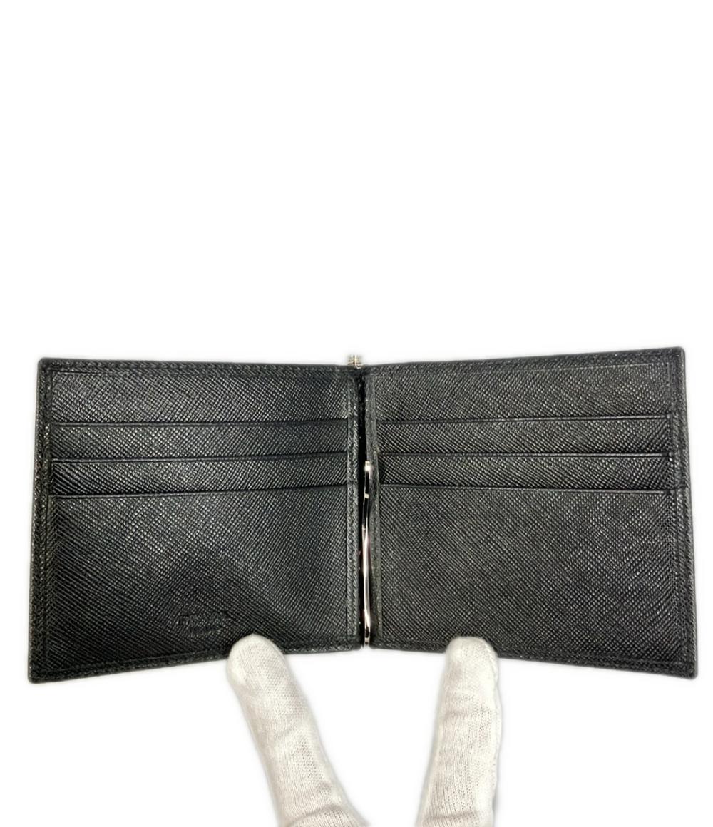 プラダ 二つ折り財布 カードケース マネークリップ付き 2M1077 メンズ PRADA PRADA 二つ折り財布 カードケース マネークリップ付き 2M1077 メンズ