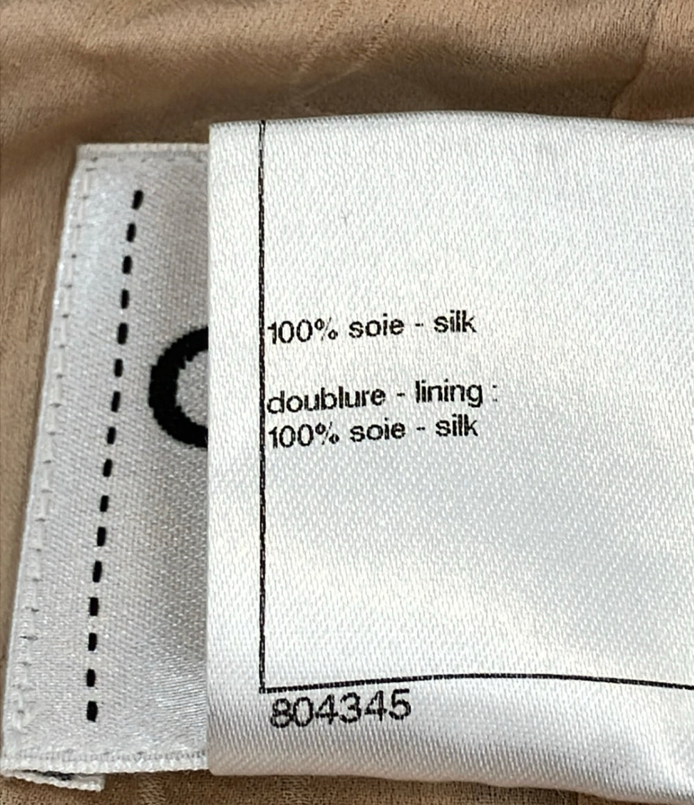 訳あり CHANEL カメリア シルク ジャケット P44989V25603 レディース SIZE 34 (S) シャネル