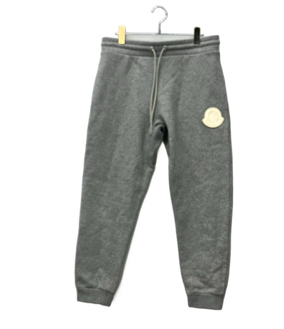 MONCLER スウェットパンツ ロゴ付き 裏起毛 24AW J20918H00020 809KX メンズ SIZE M モンクレール