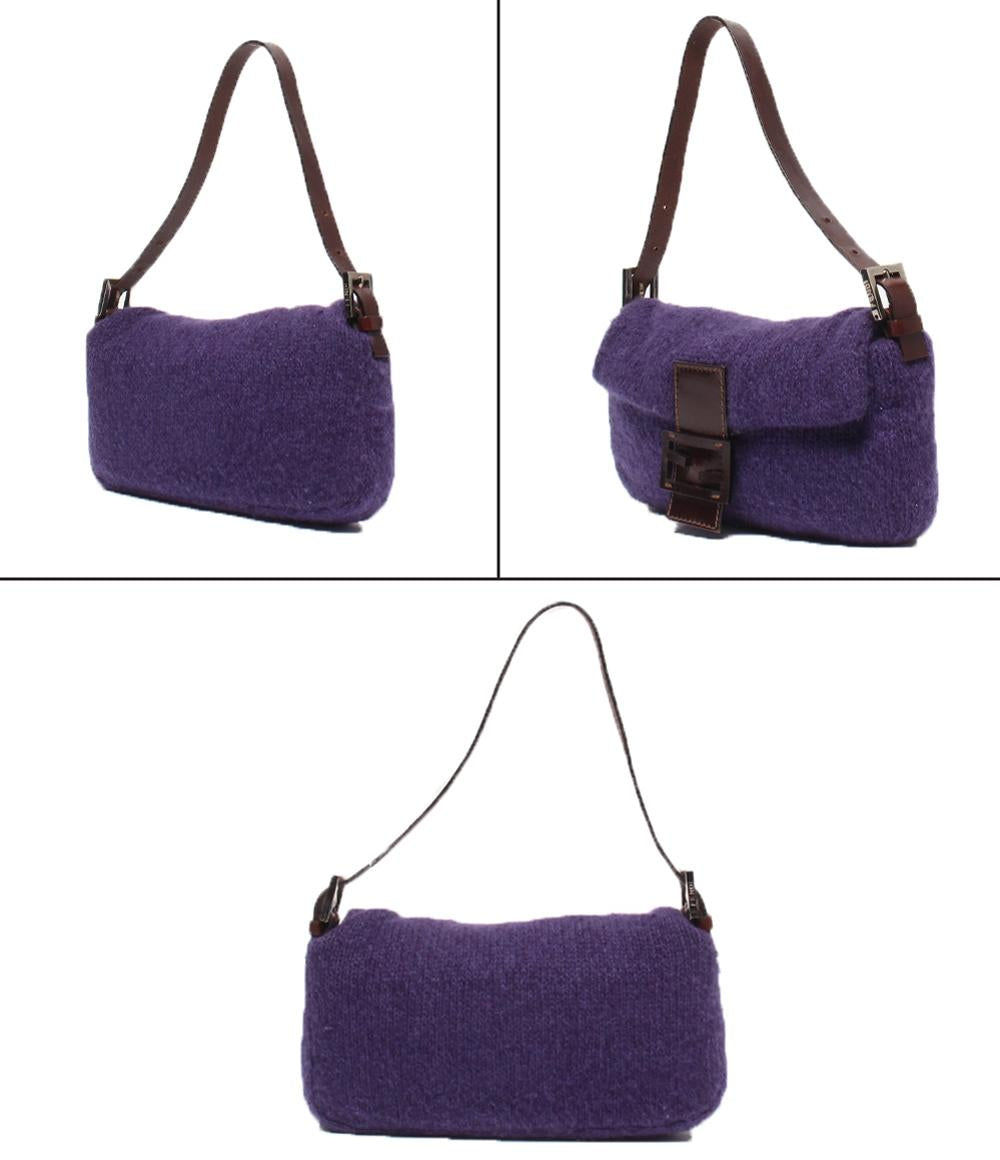 FENDI ショルダーバッグ ハンドバッグ 肩掛け ウールニット マンマバケット レディース フェンディ