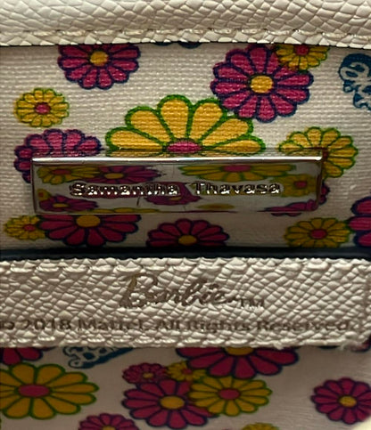 Samantha Thavasa Barbie 2wayハンドバッグ ショルダーバッグ デニム 内側花柄 レディース サマンサタバサ バービー