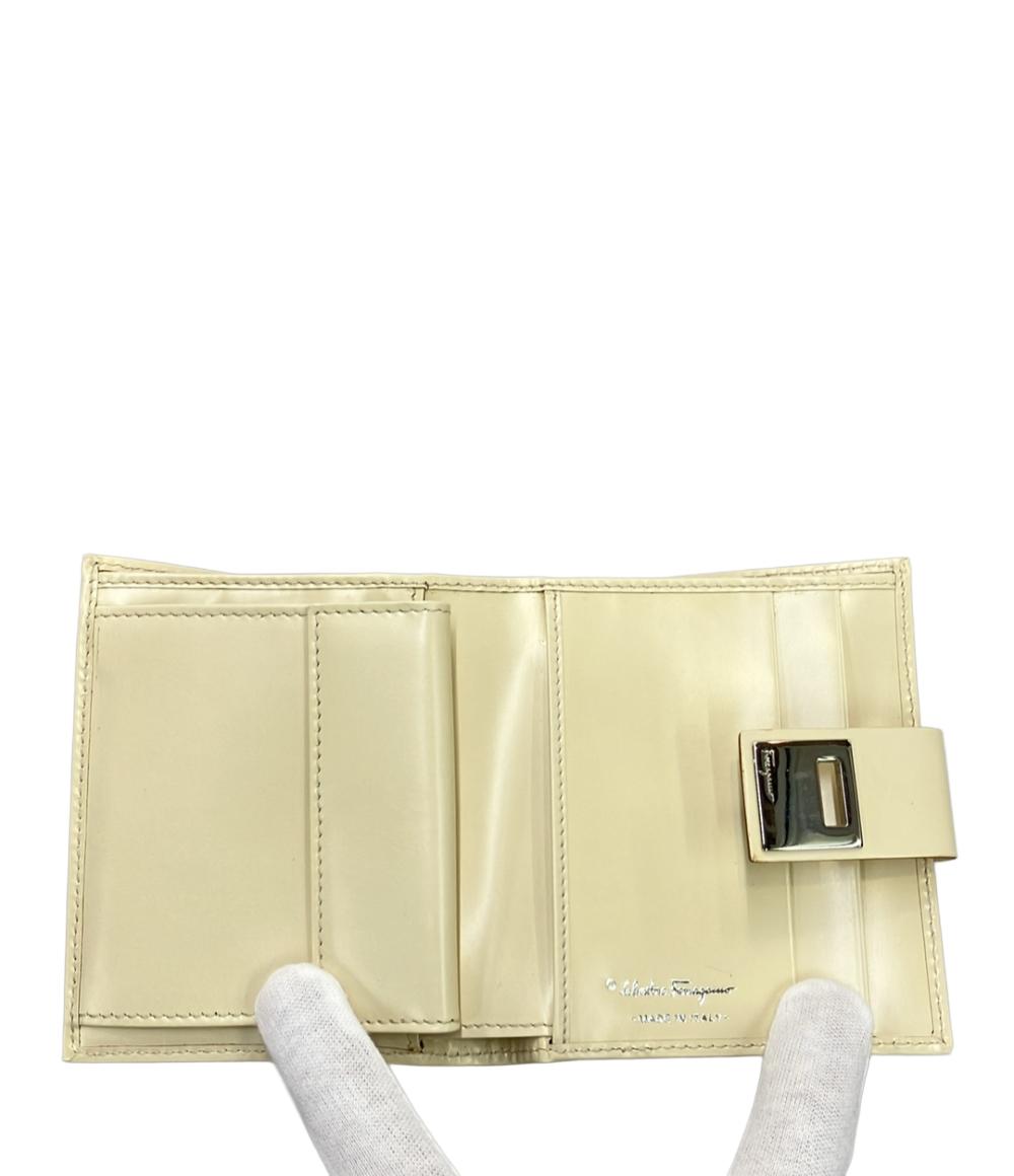リア⭐️サルヴァトーレフェラガモ⭐️二つ折り財布 Salvatore Ferragamo 二つ折り財布 ガンチーニ IC-22 0111 レディース