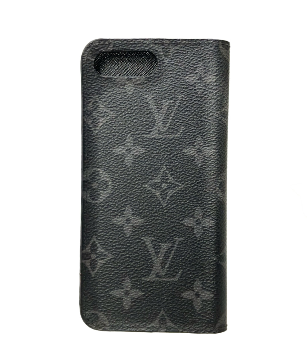 LOUIS VUITTON スマホケース iPhone 7 Plus 8 Plus フォリオ モノグラム エクリプス M62641 ユニセックス ルイ・ヴィトン