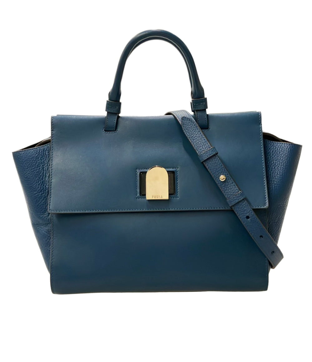 美品 FURLA 2WAY トートバッグ ショルダーバッグ 斜め掛け レディース フルラ