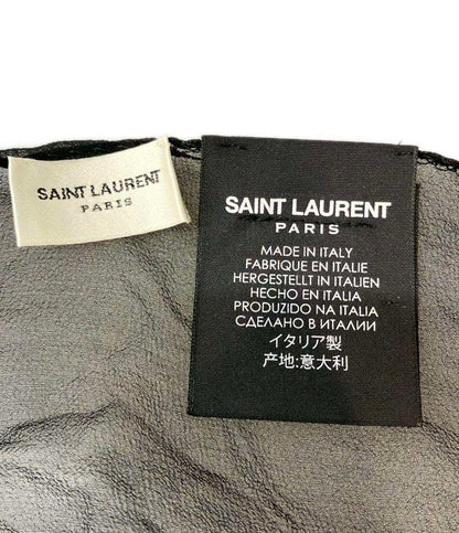 美品 サンローラン スカーフ シルク100% 493730 3Y042 レディース SAINT LAURENT