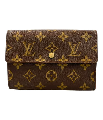 ルイ・ヴィトン 三つ折り財布 パスケース付き ポルトトレゾール エテュイ パピエ モノグラム M61202 レディース LOUIS VUITTON