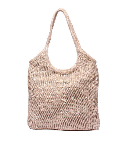 美品 Miu Miu ショルダーバッグ 肩掛け スパンコールメッシュ 5BG231 レディース ミュウ ミュウ