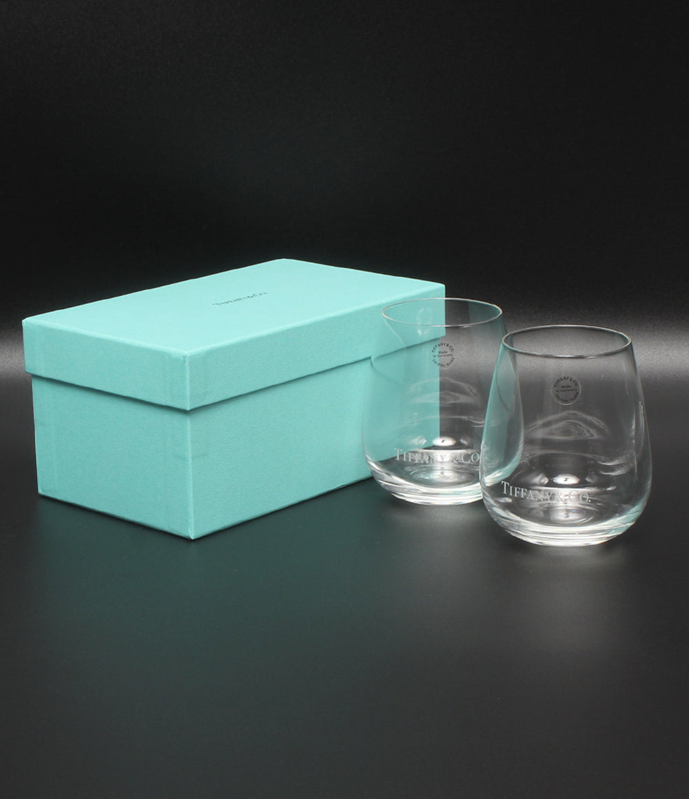 美品 Tiffany & Co. グラス タンブラー 2点セット ペア TCO ティファニー