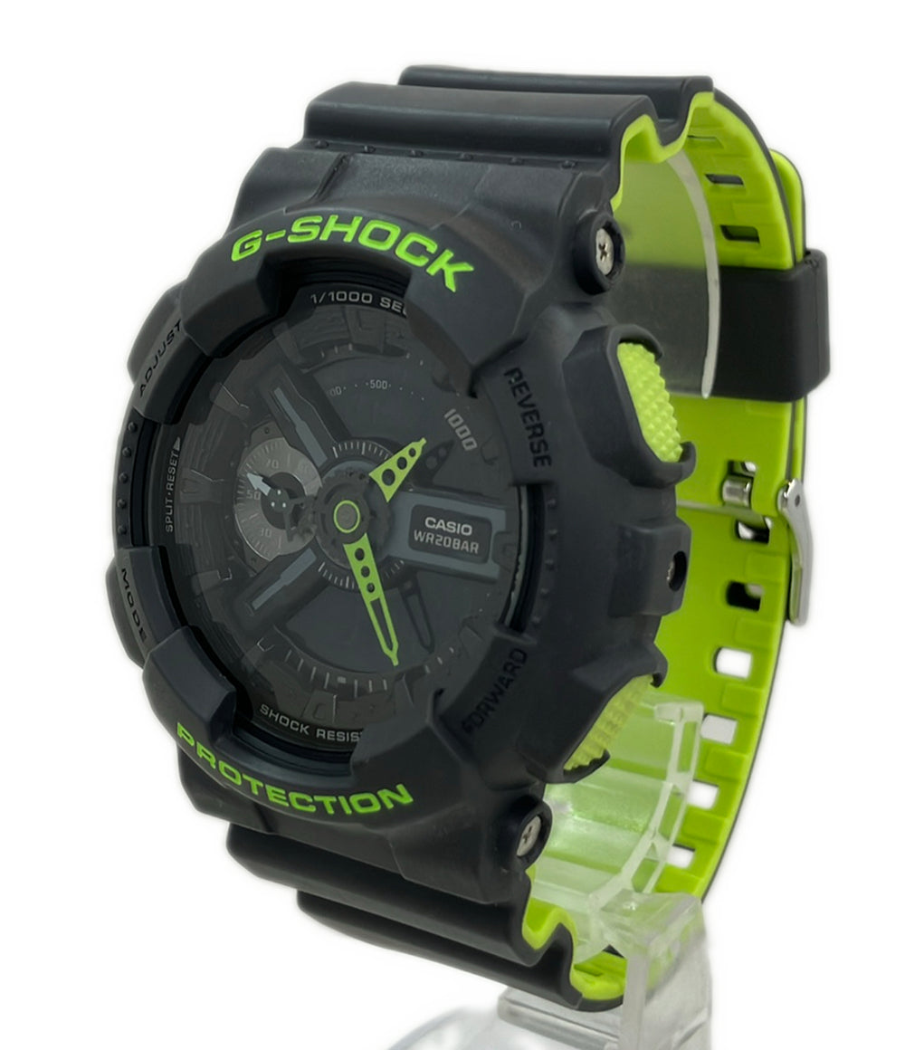 美品 CASIO 腕時計 G-SHOCK クオーツ ブラック GA-110LN メンズ カシオ