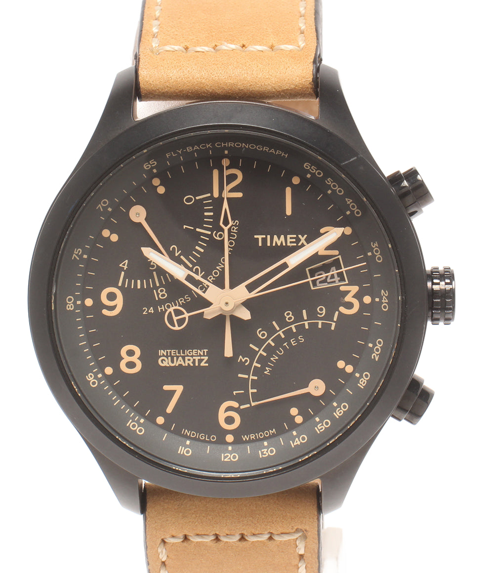 TIMEX 腕時計 クオーツ ブラック T2N700 メンズ タイメックス