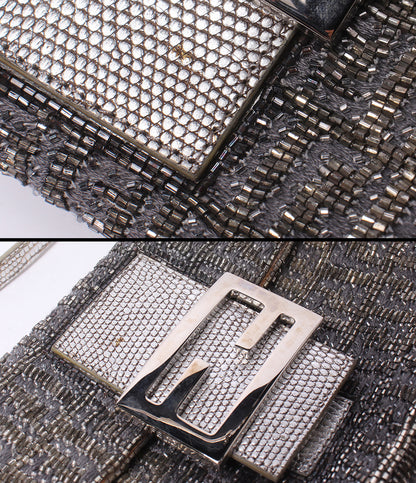FENDI ショルダーバッグ ハンドバッグ 肩掛け ビーズ マイクロマンマバケット レディース フェンディ