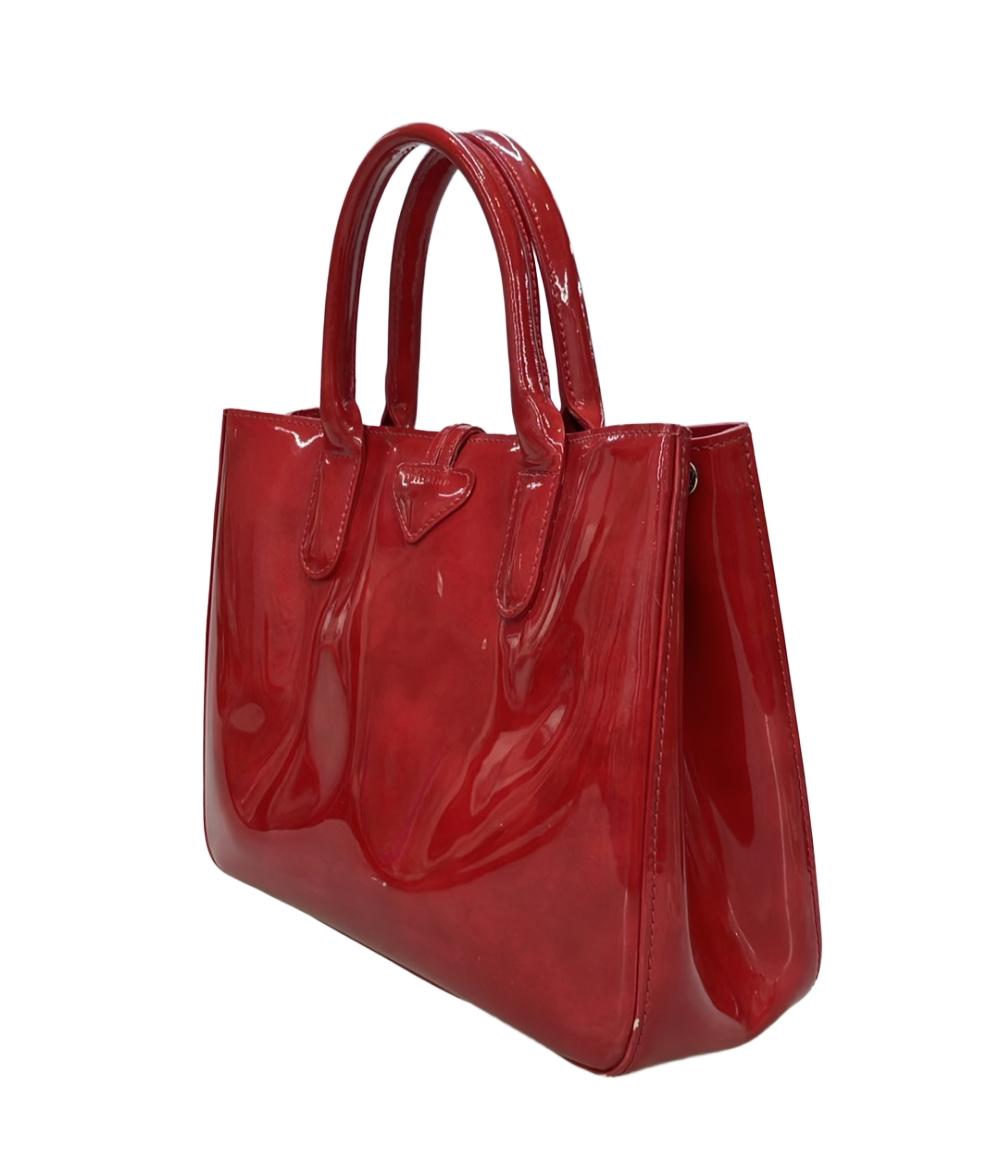 Longchamp 2way ハンドバッグ ショルダーバッグ 斜め掛け パテント