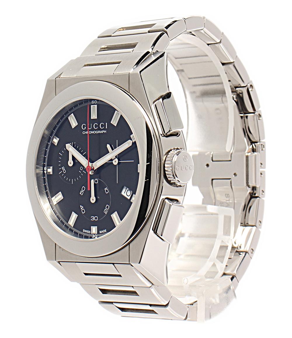 GUCCI 腕時計 パンテオン クオーツ ブラック 115.2 メンズ グッチ