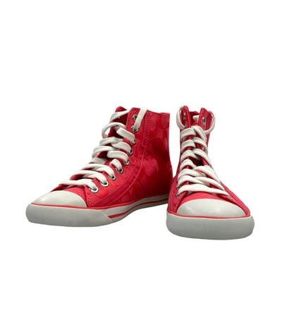 美品 コーチ ハイカットスニーカー レディース SIZE 5 1/2 B (S) COACH