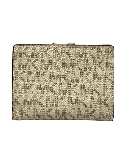 美品 MICHAEL KORS 三つ折り財布 MKシグネチャー レディース マイケルコース