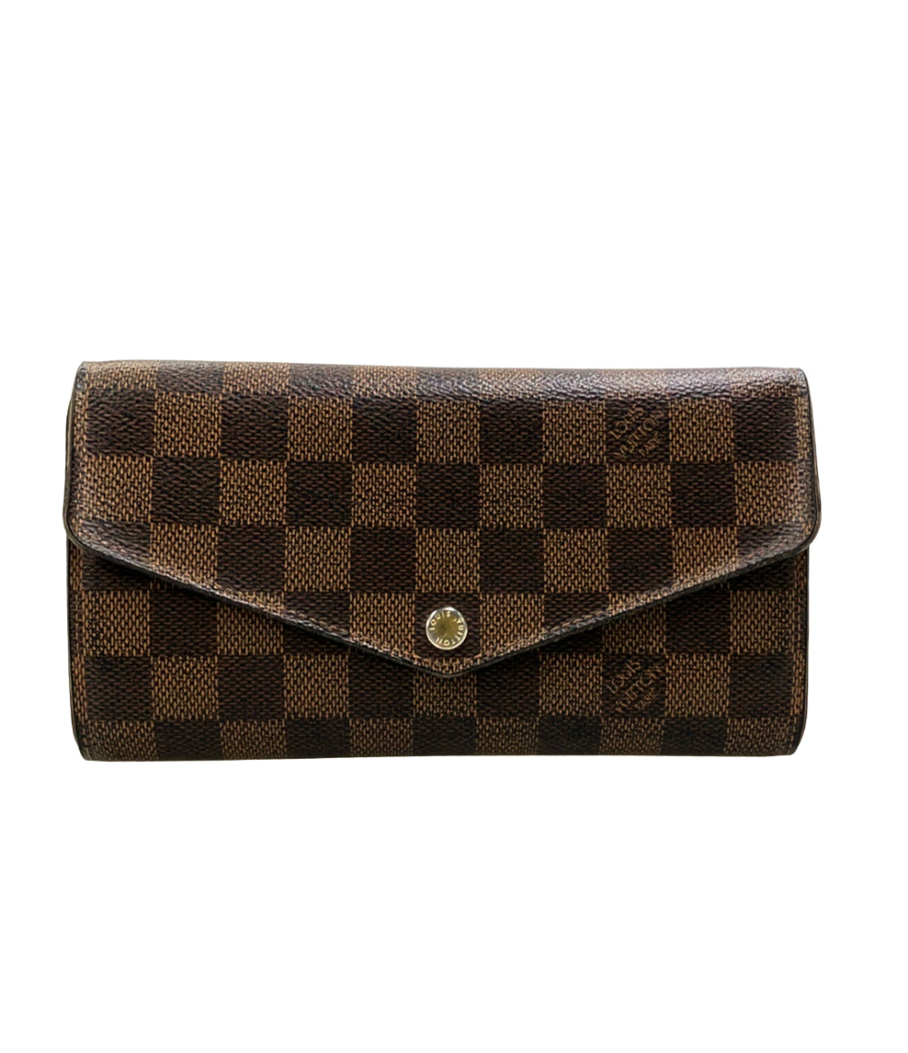 LOUIS VUITTON 長財布 キャンバス ポルトフォイユ サラ ダミエ エベヌ N63209 ユニセックス ルイ・ヴィトン